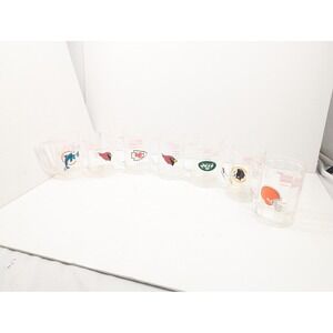 Vintage NFL Football Team Logo‎ Plastic Mug Collection Dolphins Chiefs Jets
